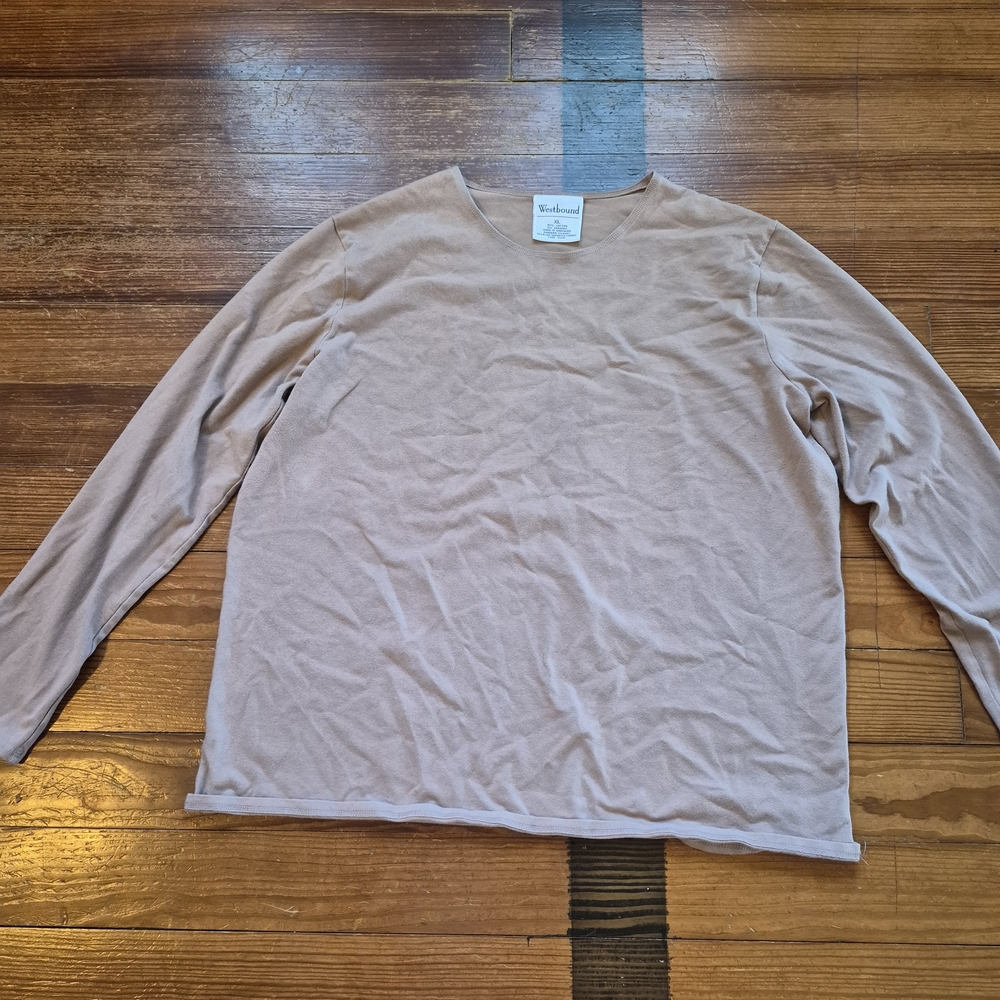 Westbound Long Sleeve Tee - Light Taupe